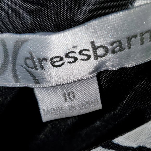 Dressbarn Sleeveless floral print black and white Dress Size 10 - Picture 2 of 8